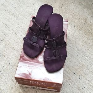 Italian Shoemakers Purple Heel Sandal